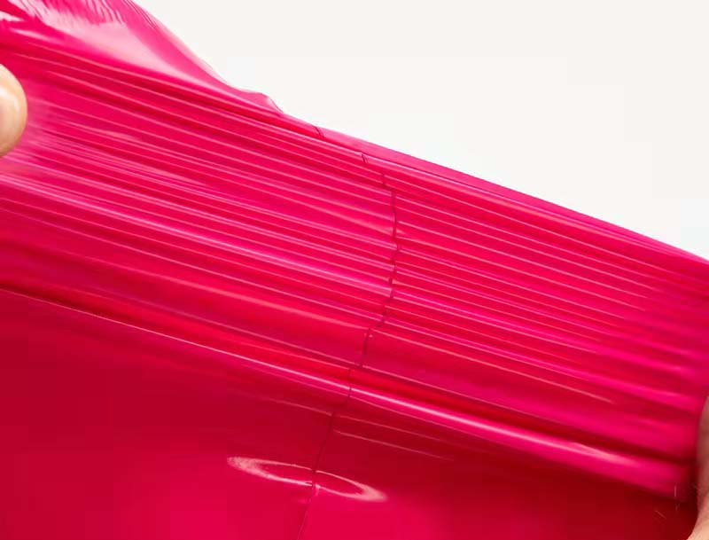 崇川玫红色快递袋-05